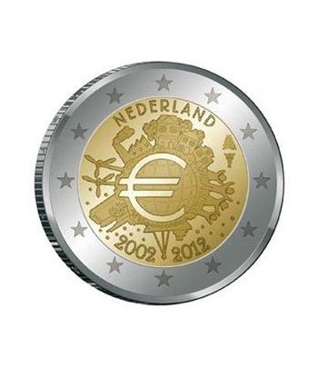 moneda Holanda 2 euros 2012 "X ANIVERSARIO DEL EURO".