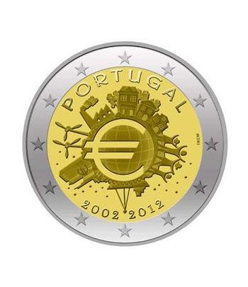 moneda Portugal 2 euros 2012 "X ANIVERSARIO DEL EURO".