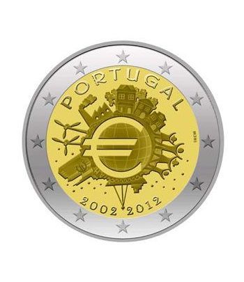 moneda Portugal 2 euros 2012 "X ANIVERSARIO DEL EURO".  - 2