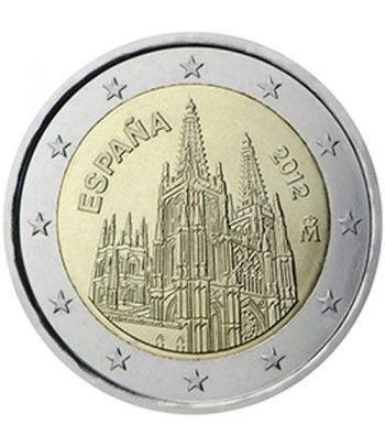 moneda conmemorativa 2 euros España 2012 Catedral de Burgos.  - 2