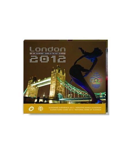 Cartera oficial euroset Eslovaquia 2012. Londres 2012.