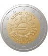 moneda Chipre 2 euros 2012 "X ANIVERSARIO DEL EURO".