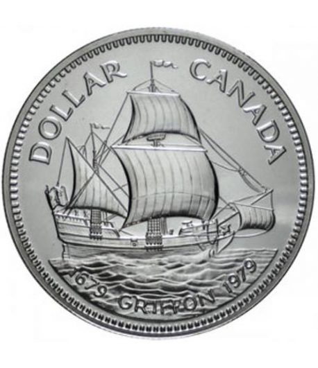 Canada 1$ 1979 Barco Griffon. Plata