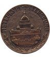 Medalla St. Petersburgo. Catedral de Isaac (1818-1858) Bronce.