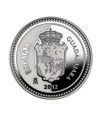 Moneda 2012 Capitales de provincia. Guadalajara. 5 euros. Plata.