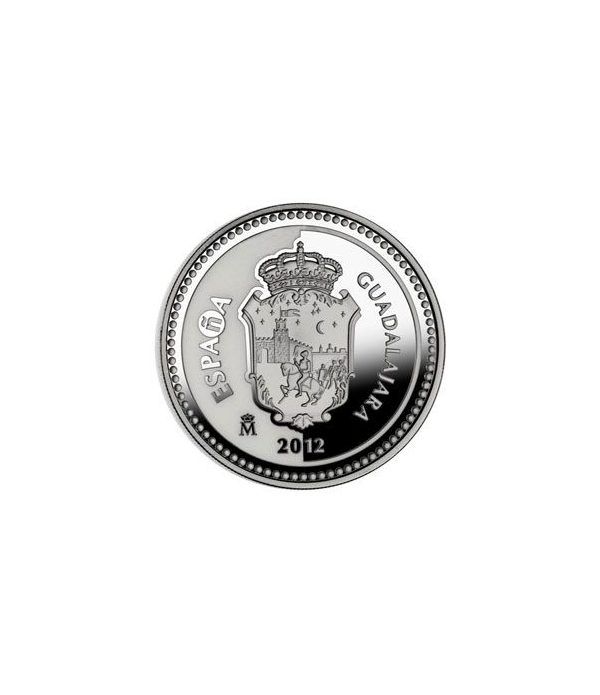 Moneda 2012 Capitales de provincia. Guadalajara. 5 euros. Plata.  - 4