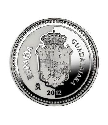 Moneda 2012 Capitales de provincia. Guadalajara. 5 euros. Plata.  - 1