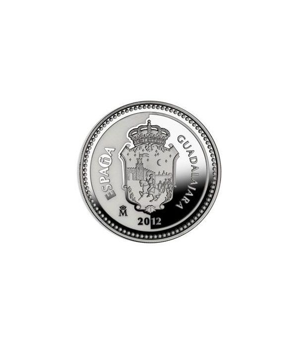 Moneda 2012 Capitales de provincia. Guadalajara. 5 euros. Plata.