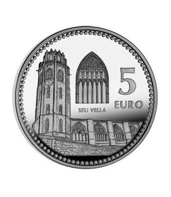 Moneda 2012 Capitales de provincia. Lleida. 5 euros. Plata.