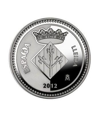 Moneda 2012 Capitales de provincia. Lleida. 5 euros. Plata.