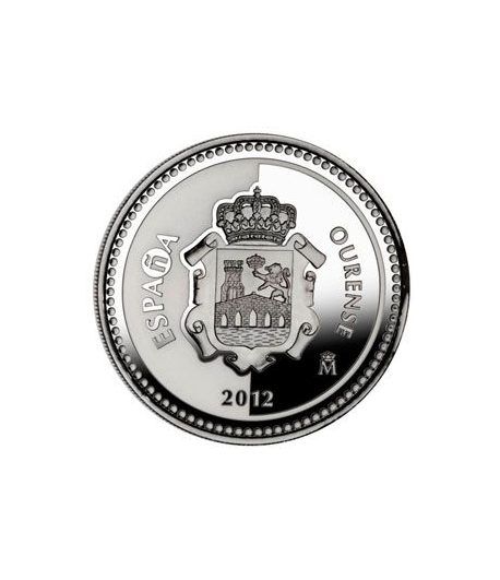 Moneda 2012 Capitales de provincia. Ourense. 5 euros. Plata.