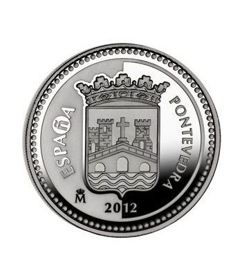 Moneda 2012 Capitales de provincia. Pontevedra. 5 euros. Plata.