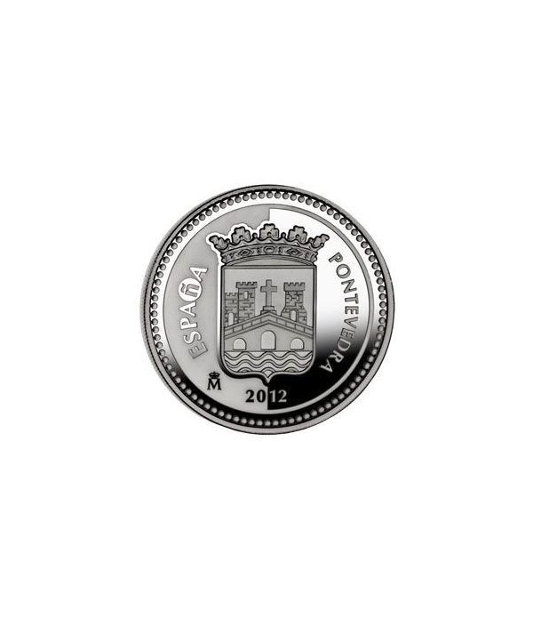 Moneda 2012 Capitales de provincia. Pontevedra. 5 euros. Plata.