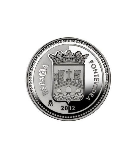 Moneda 2012 Capitales de provincia. Pontevedra. 5 euros. Plata.