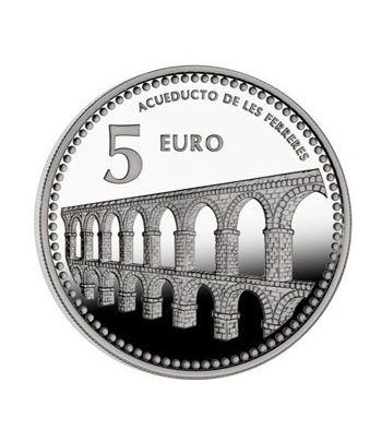 Moneda 2012 Capitales de provincia. Tarragona. 5 euros. Plata.