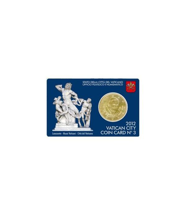 Cartera oficial euroset Vaticano 2012 (moneda 50cts.)