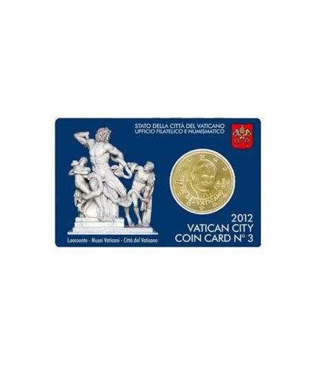 Cartera oficial euroset Vaticano 2012 (moneda 50cts.)