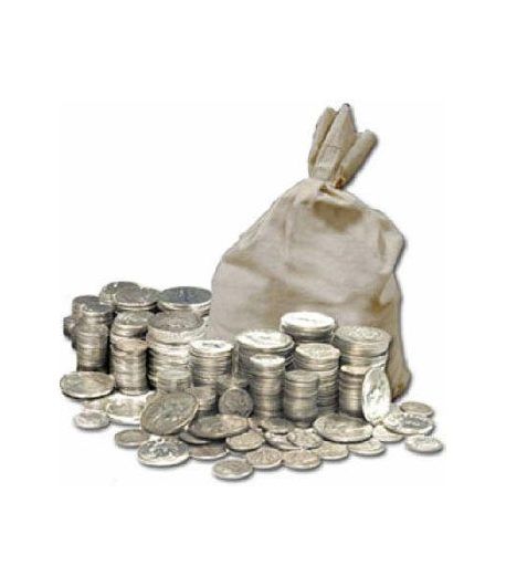 Monedas de plata medio kilo.