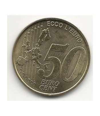 Euro prueba Italia 50 centimos de euro. Sasello. Liguria.