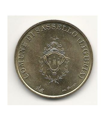 Euro prueba Italia 50 centimos de euro. Sasello. Liguria.