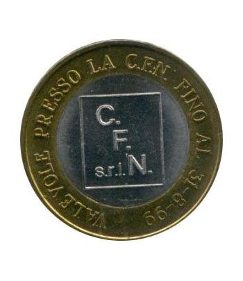 Euro prueba Italia 1 euro. C.F. N. Milan.