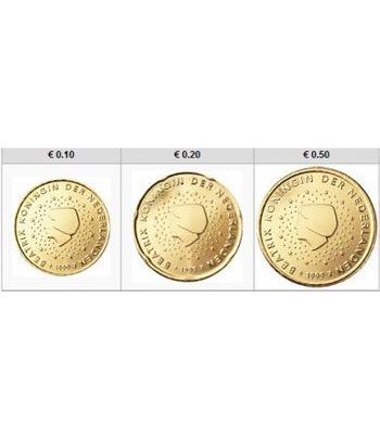 monedas euro serie Holanda 2012 (10-20-50 centimos)