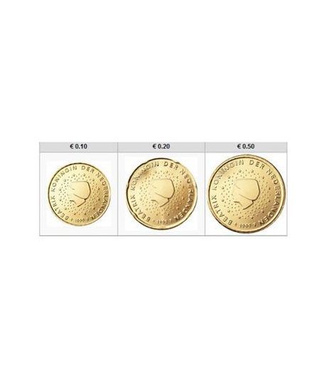monedas euro serie Holanda 2012 (10-20-50 centimos)
