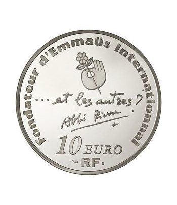 Francia 10 € 2012 Centenario del nacimiento de Abbe Pierre.