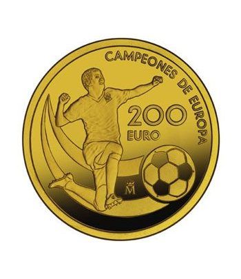 Moneda 2012 Campeones de Europa. 200 euros. Oro.