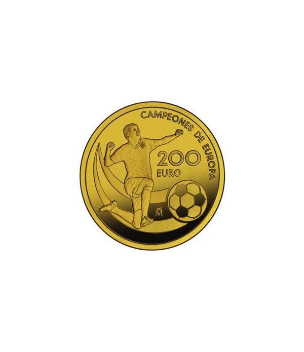 Moneda 2012 Campeones de Europa. 200 euros. Oro.