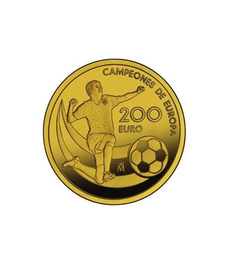 Moneda 2012 Campeones de Europa. 200 euros. Oro.