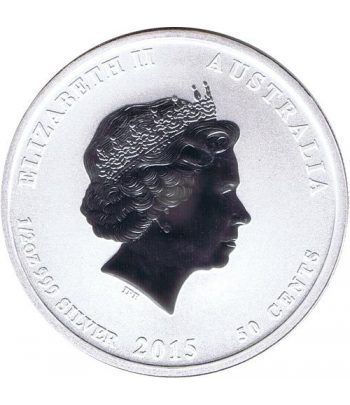 Moneda media onza de plata 1/2$ Australia Lunar 2015 cabra