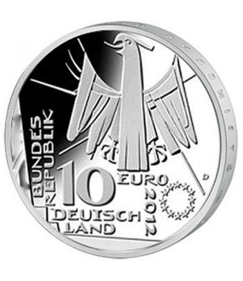 moneda Alemania 10 Euros 2012 D. Biblioteca Nacional.