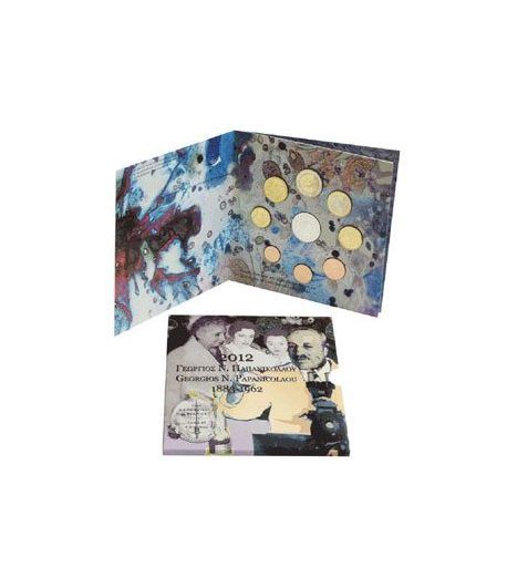 Euroset oficial de Grecia 2012 con 10€ Papanicolau - 1 Euroset oficial de Grecia 2012 con 10€ Papanicolau - 1