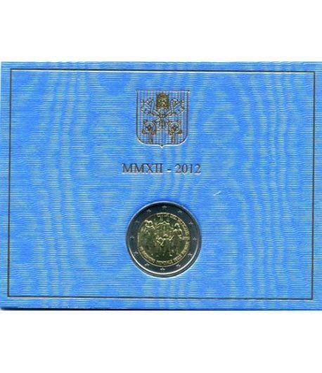 moneda conmemorativa 2 euros Vaticano 2012. Estuche Oficial.