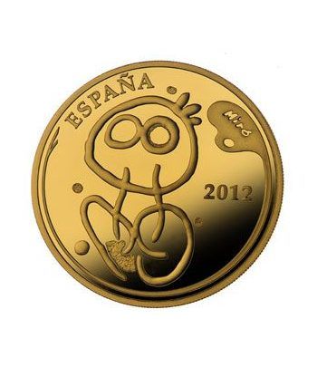Moneda 2012 Pintores Españoles. Miró. 400 euros. Oro.
