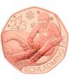 moneda Austria 5 Euros 2012 (nueve esquinas) Mundial Esqui 2013.