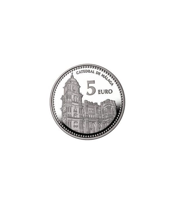 Moneda 2012 Capitales de provincia. Málaga. 5 euros. Plata.  - 4