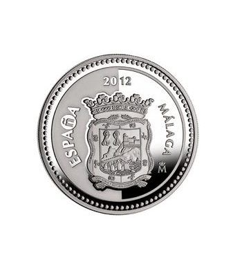 Moneda 2012 Capitales de provincia. Málaga. 5 euros. Plata.