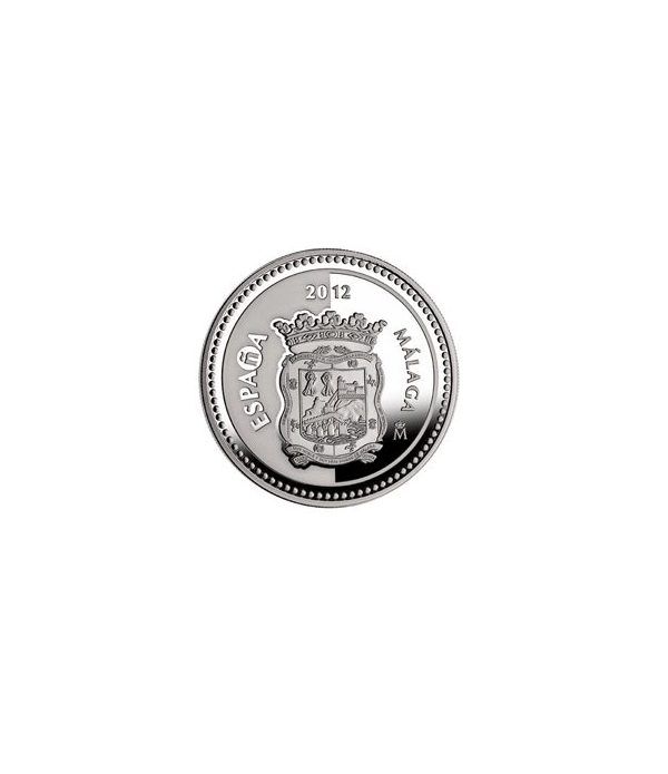 Moneda 2012 Capitales de provincia. Málaga. 5 euros. Plata.