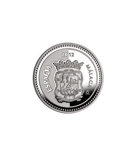 Moneda 2012 Capitales de provincia. Málaga. 5 euros. Plata.