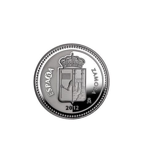 Moneda 2012 Capitales de provincia. Zamora. 5 euros. Plata.