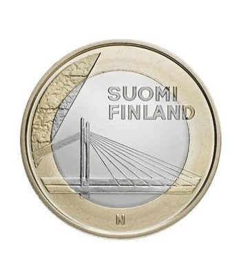 moneda Finlandia 5 Euros 2012. Puente de las Candelas.