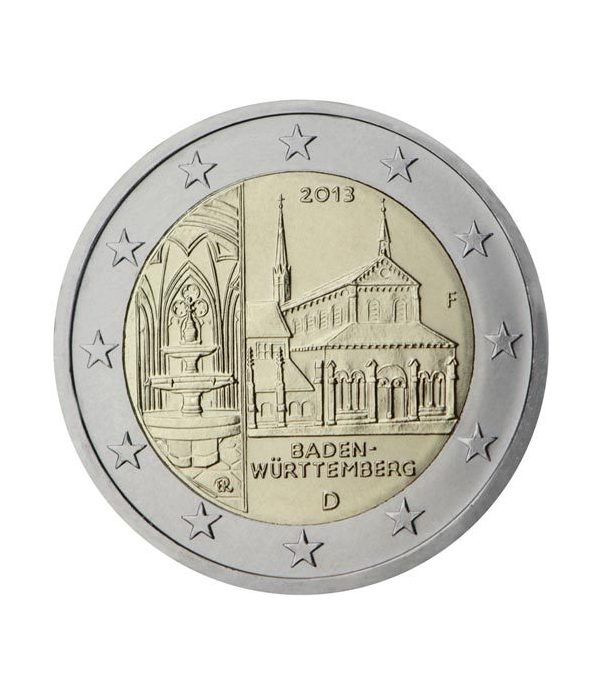 moneda conmemorativa 2 euros Alemania 2013. 5 monedas.