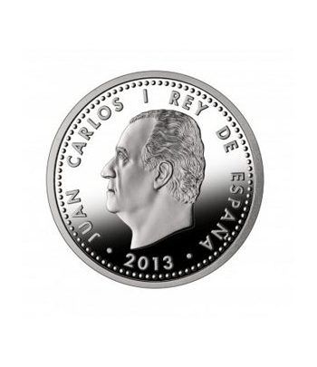 Moneda conmemorativa 30 euros 2013. 75º Aº de S. M. el Rey.Plata