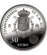 Moneda conmemorativa 30 euros 2013. 75º Aº de S. M. el Rey.Plata