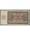 (1936/11/21) Burgos. 50 Pesetas. EBC+. Serie Q074043.